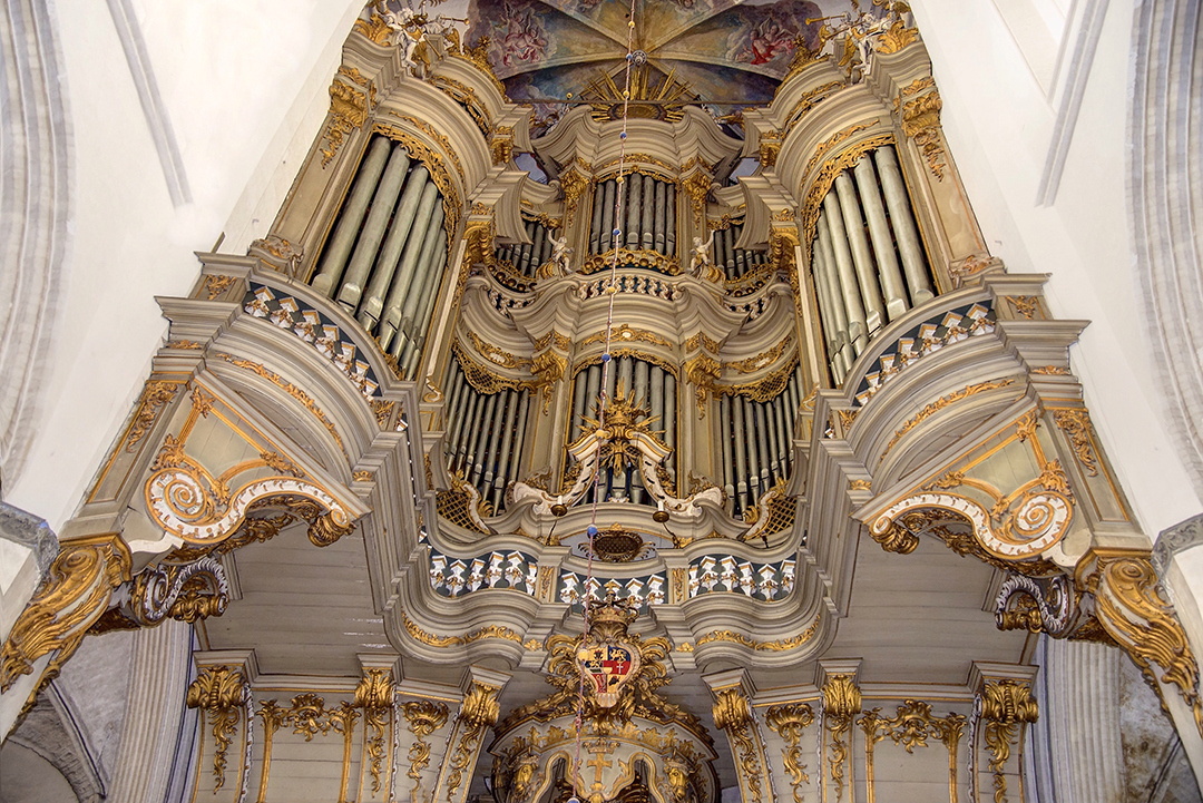 Die schöne Heinrich Glowatz Orgel in der St.-Marienkirche in Rostock wurde 1590-1593 erbaut.
