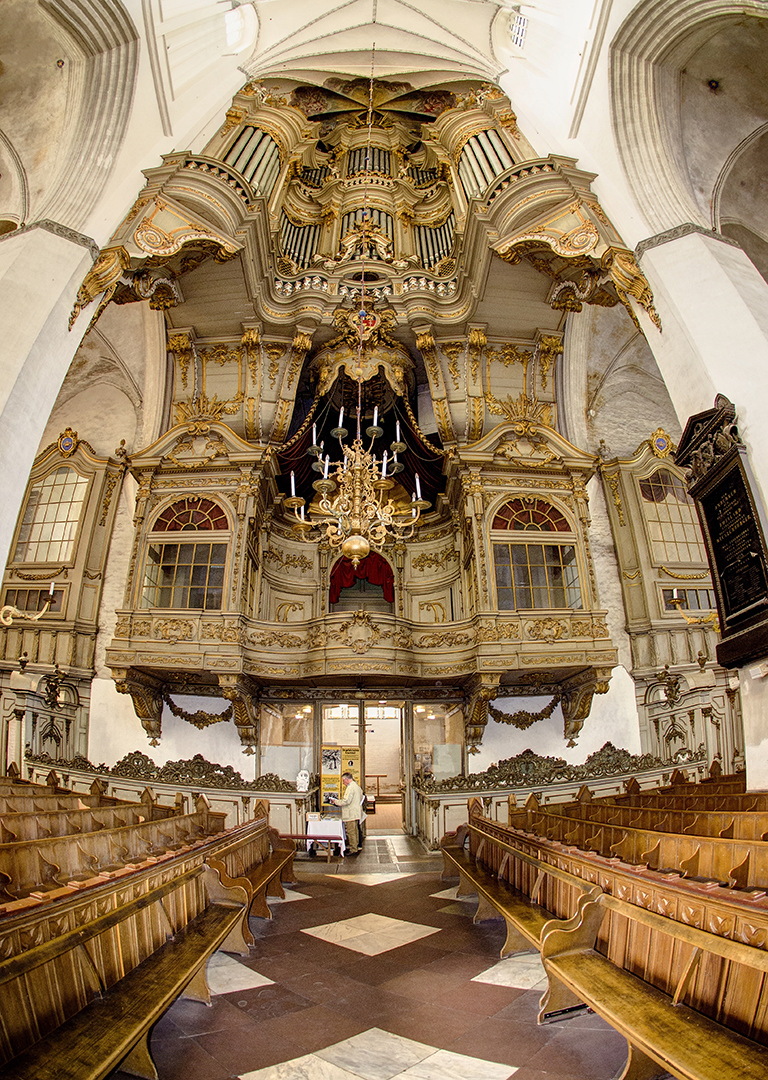 Die schöne Heinrich Glowatz Orgel in der St.-Marienkirche in Rostock