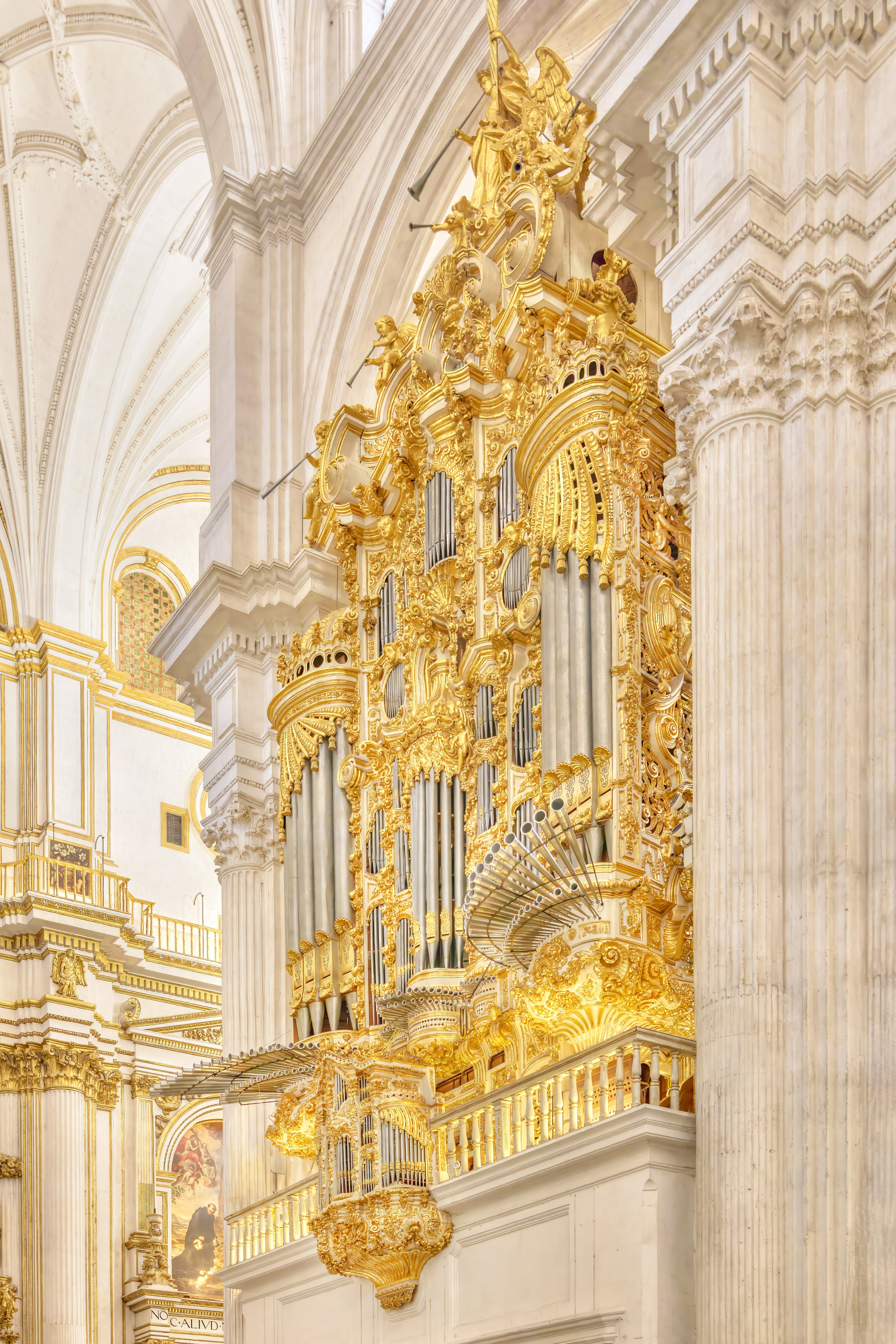 Die Barockorgel der Kathedrale Santa Maria de la Encarnation in Granada