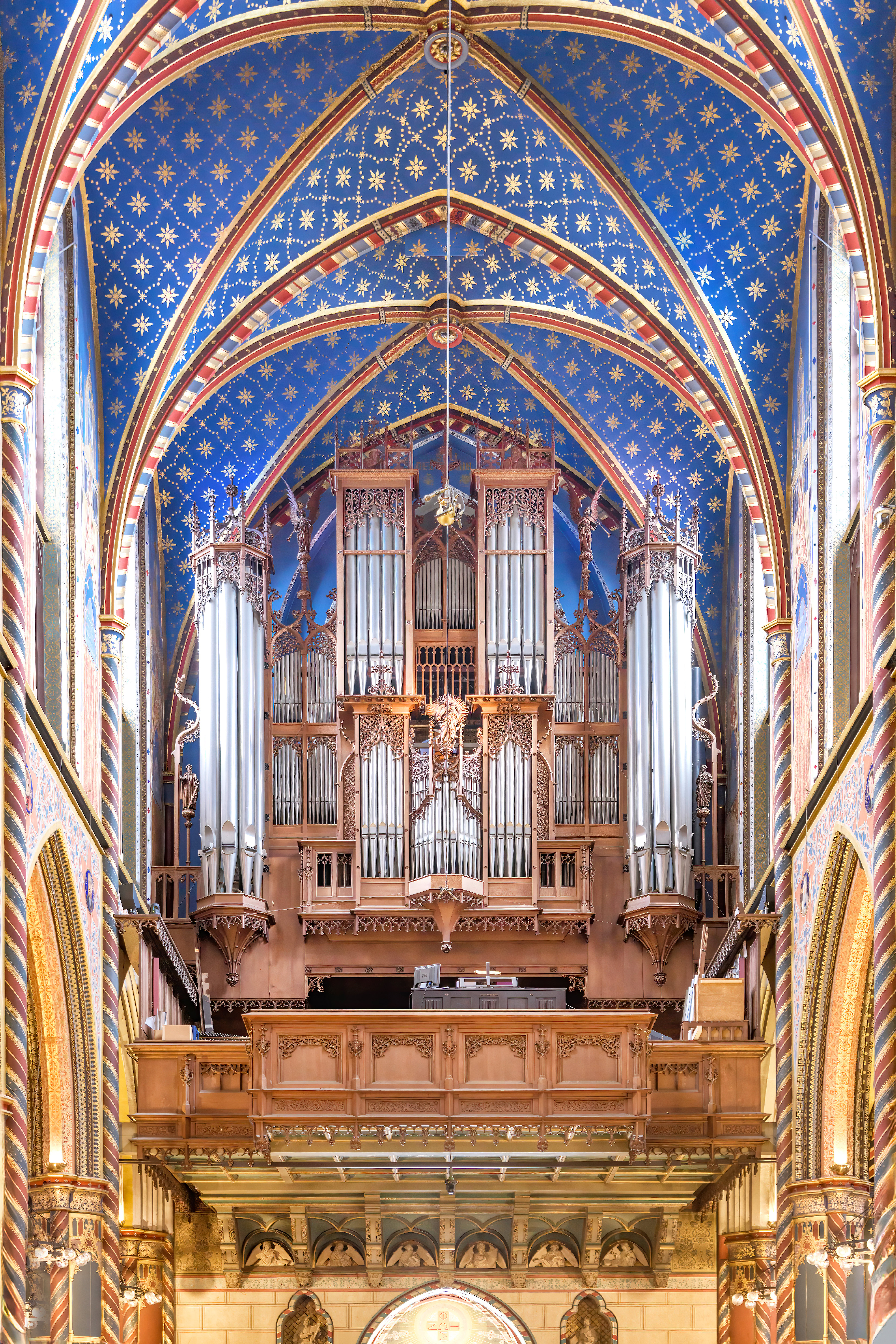Die Orgel der Marienbasilika in Kevelaer (Nordrheinwestfalen)
