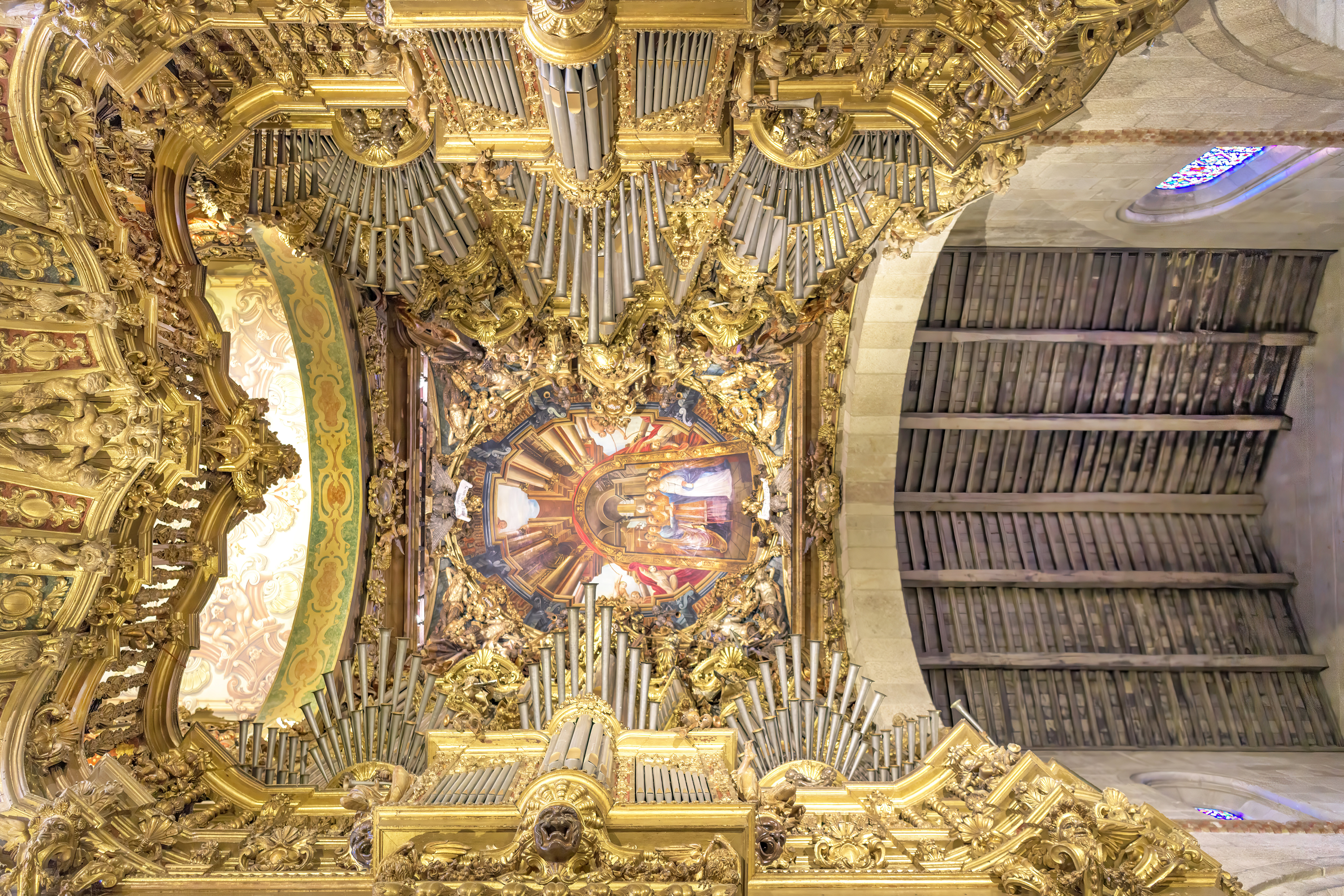 Orgel in der Kathedrale Sé de Braga (Portugal).