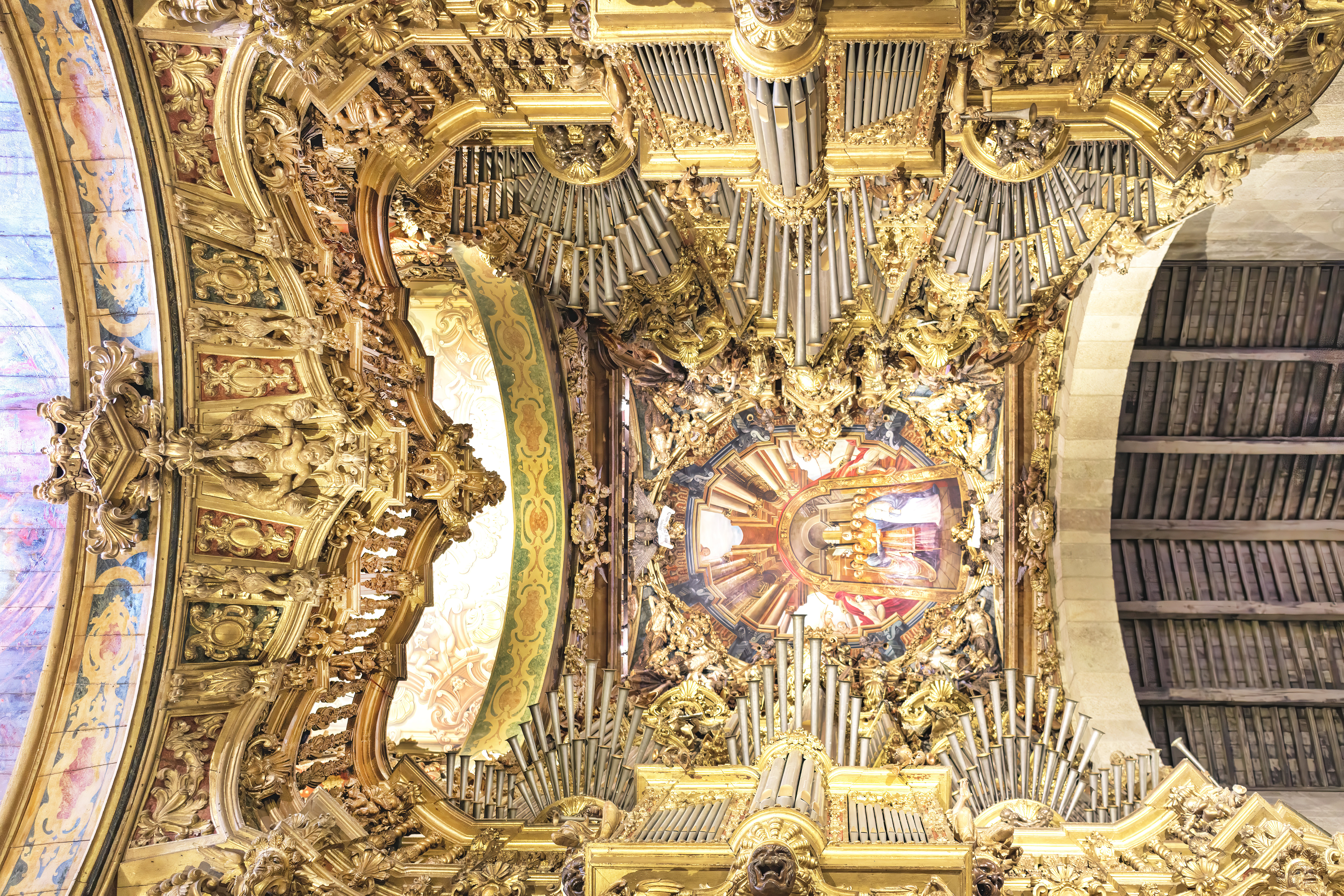Orgel der Kathedrale Sé de Braga Portugal.