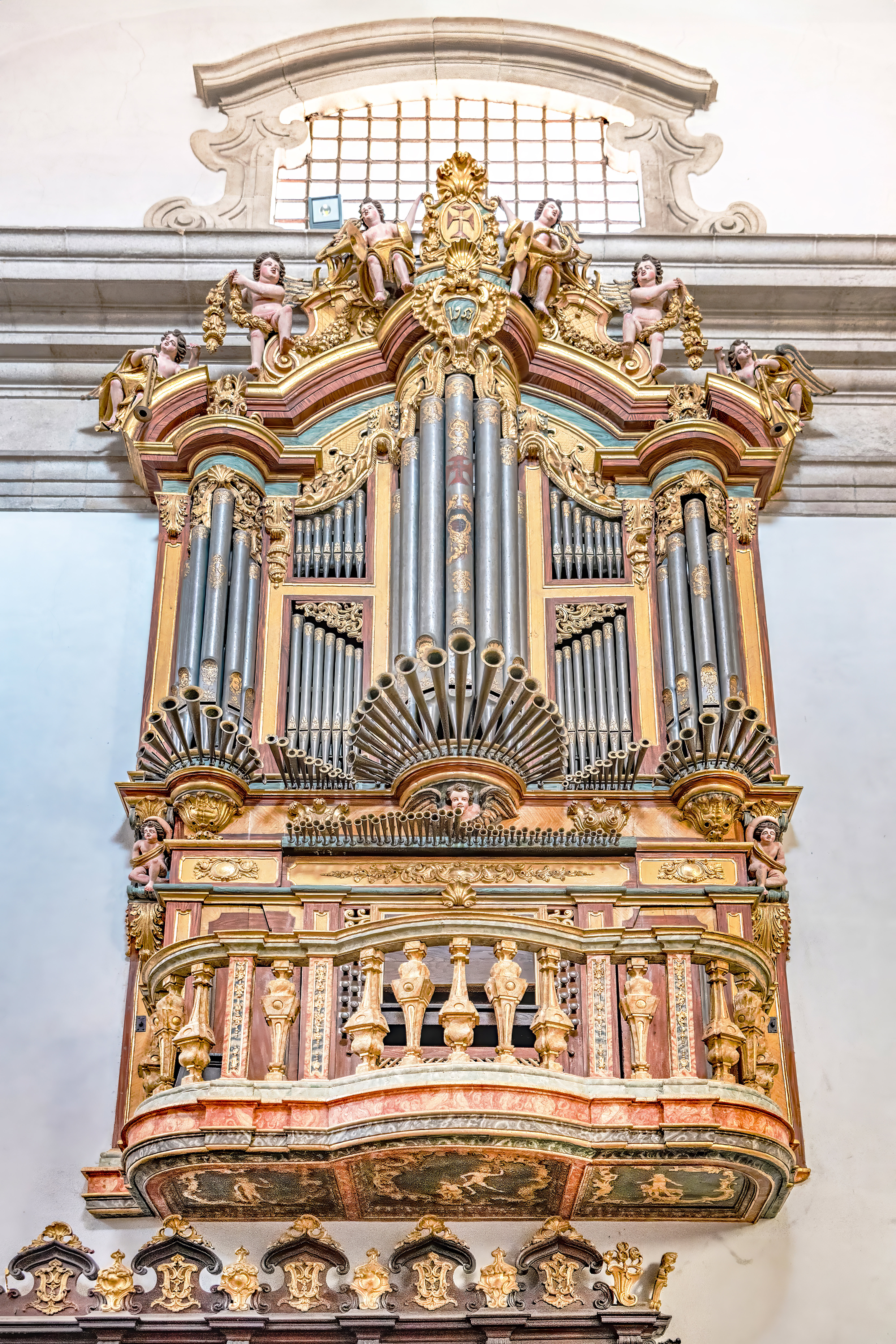 Die Barockorgel in der Kathedrale Sé de Lamego in Nordportugal