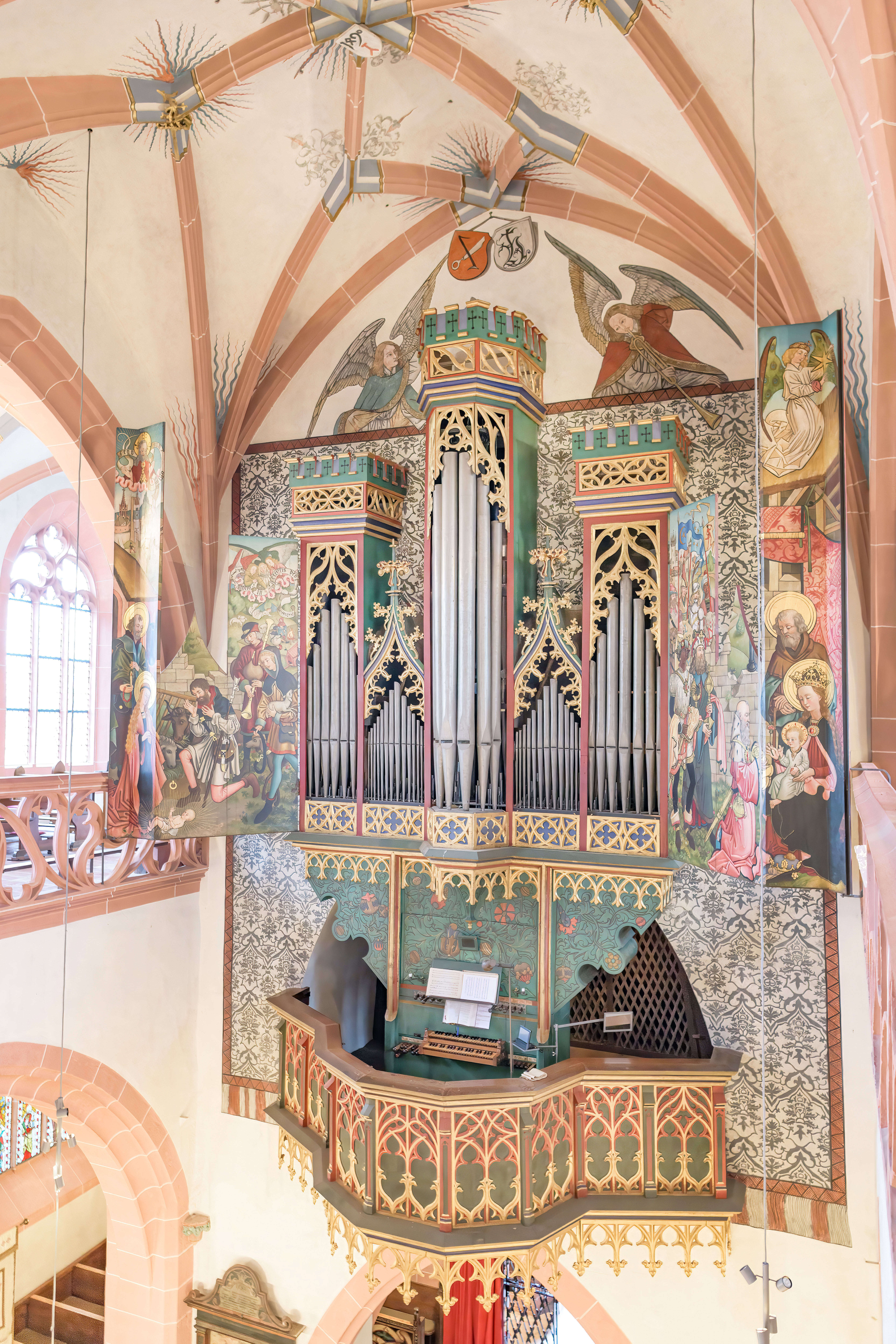 Orgel in der Basilika St. Valentinus und Dionysius in Kiedrich im Rheingau (Hessen)
